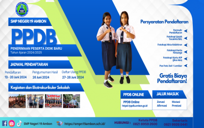 PPDB ONLINE TAHUN 2024 SMP NEGERI 19 AMBON