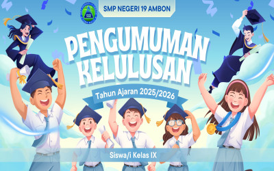 Pengumuman Kelulusan Siswa Kelas IX SMP Negeri 19 Ambon Dilakukan Secara Online Malam Ini