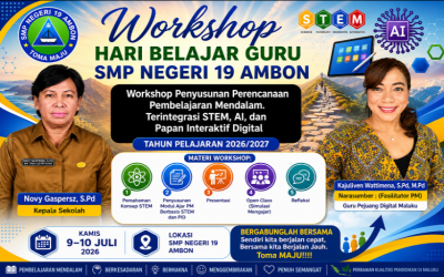 SMP Negeri 19 Ambon Gelar Workshop Perencanaan Pembelajaran Berbasis AI dan Papan Interaktif Digital