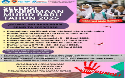 INFORMASI BAGI CALON SISWA BARU SMP NEGERI 19 AMBON